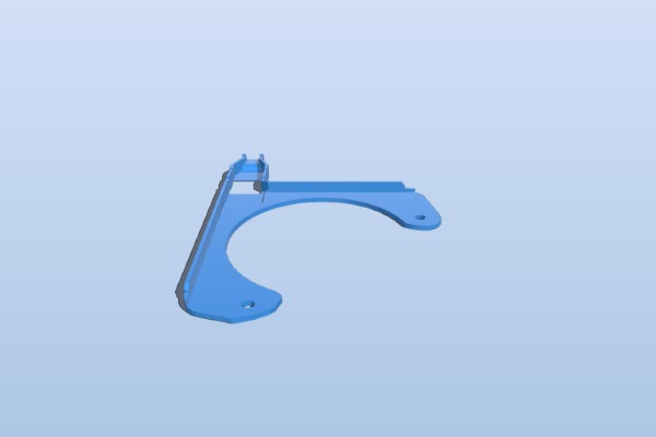 Ender-2 Heat bed cable strain relief "light" | 3d print model