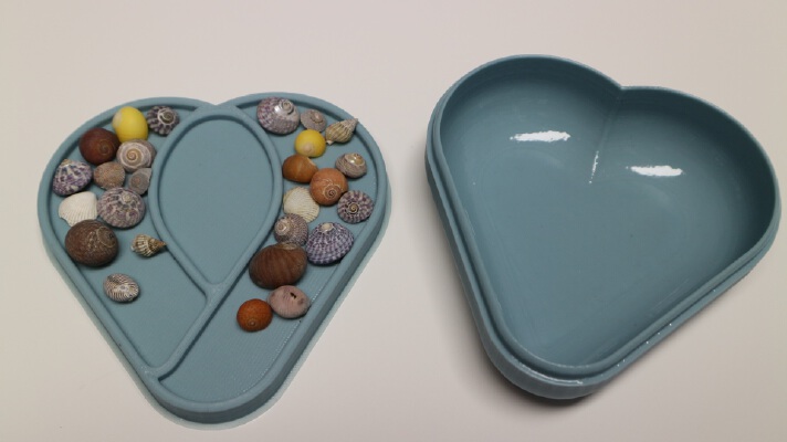 Valentines heart box for mixed materials experimentation | 3d print model