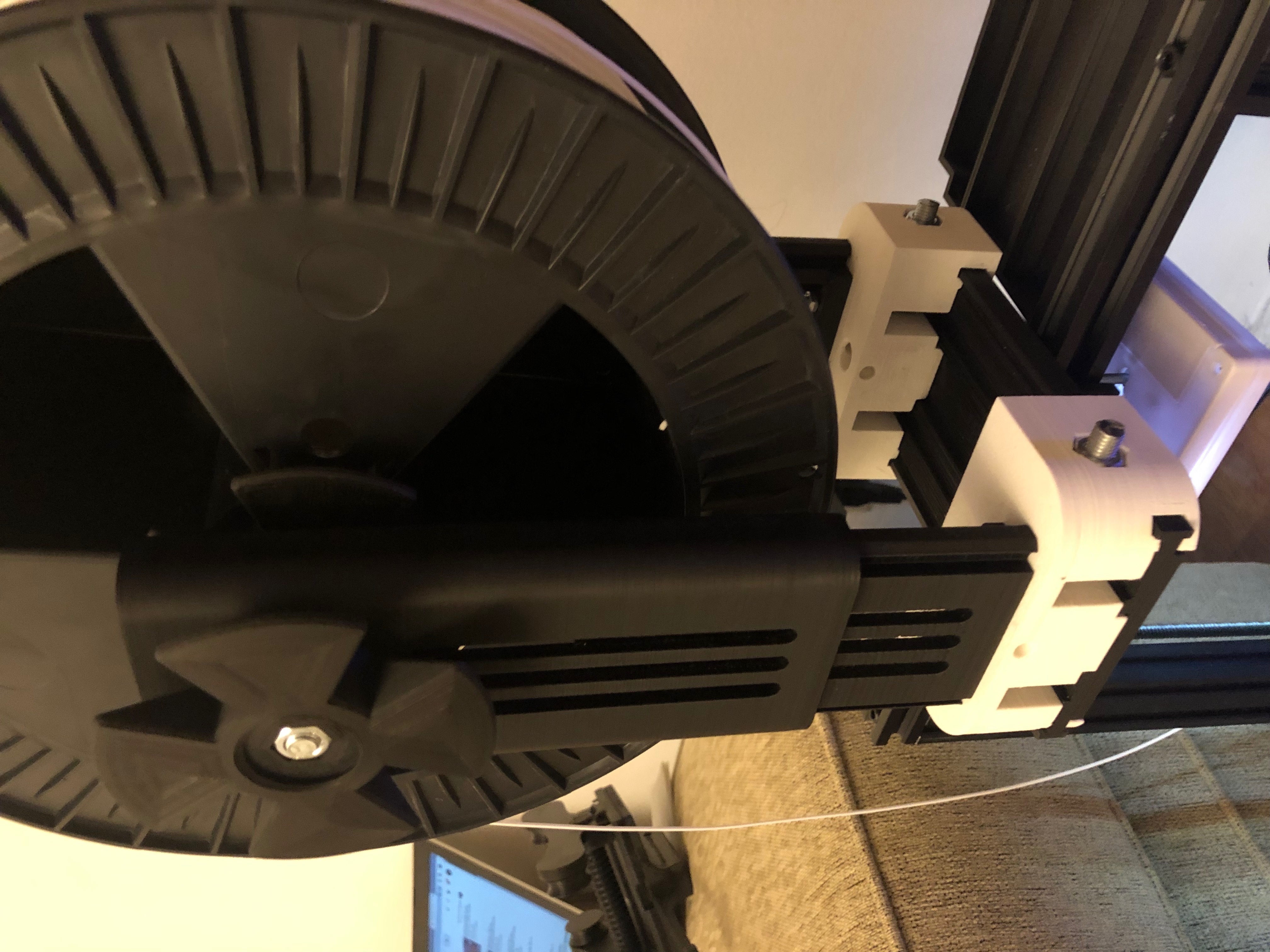 Universal Spool Holder for any filament roll size + Filament holder DELUXE