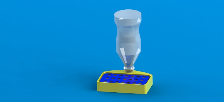 spring loaded sponge holder | 3d print model