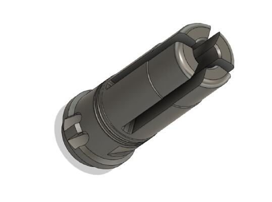 SureFire flash hider | 3d print model