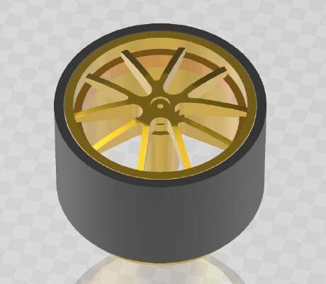 Breyton Wheels Model Rims (Tire - ungroup available) | 3d print model