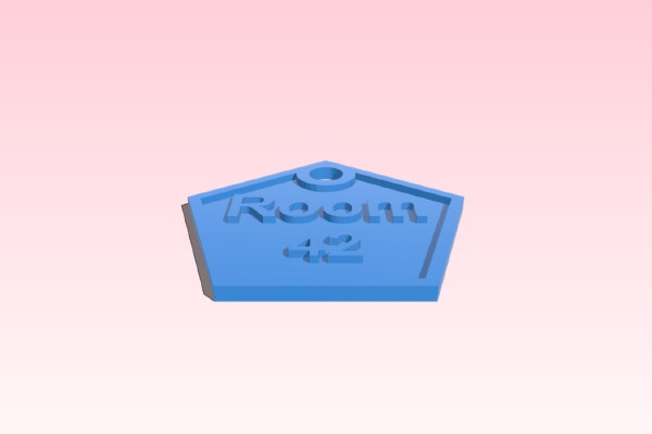 Polygon Dogtag by 3 Eixos | 3d print model