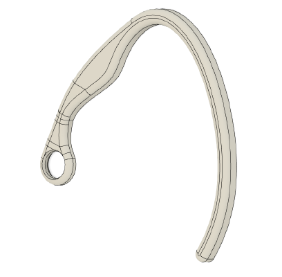 Ear Hook Mask Holder | 3d print model