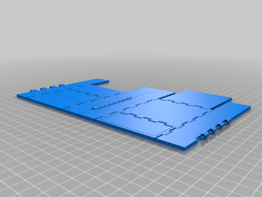 Print in place folding dice tower | 3d print model