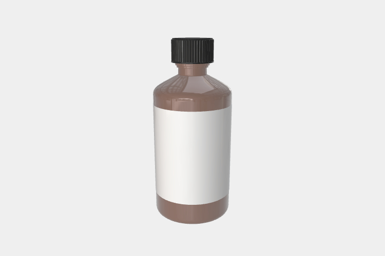 Amber Lotion Bottle Mockup