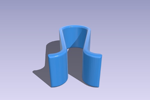 Clip for securing trousers on a cloth hanger | 3d print model