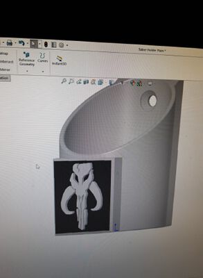 Lightsaber Wall Mount | 3d print model