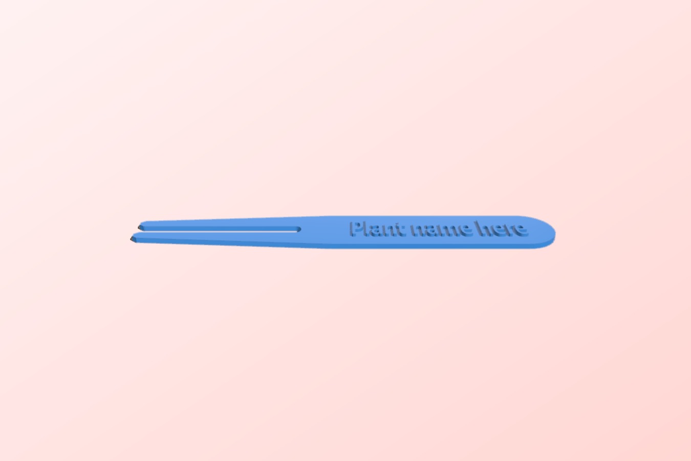 Parametric Plant Tag