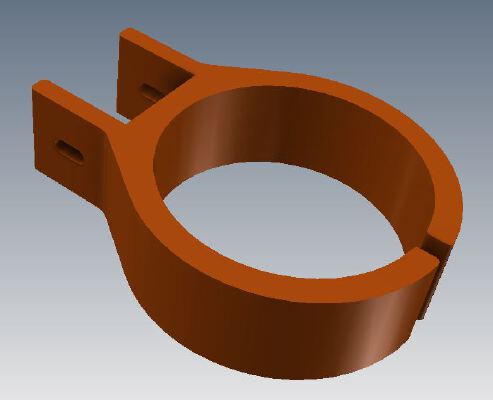 Bracket for Clippard Plastic Air Tank | 3d print model