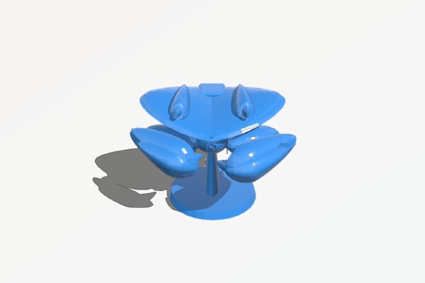 Invid Armored Scout in Flight | 3d print model