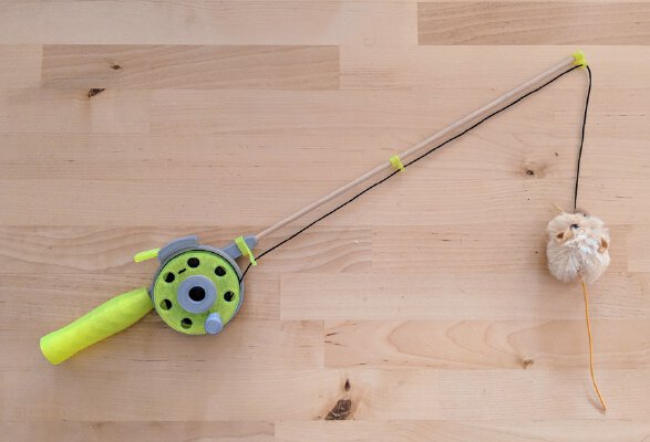 Cat Fishing Rod Toy | 3d print model