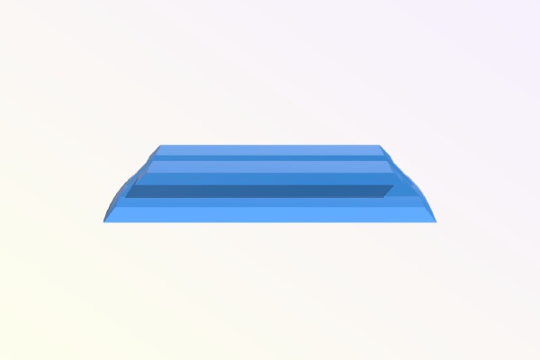 1515 Conformal Rail Guide 98mm (Adhesive Version) | 3d print model