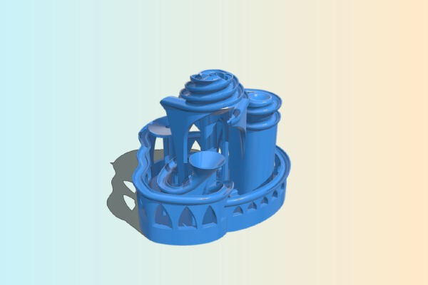 Water fountain feature | 3d print model