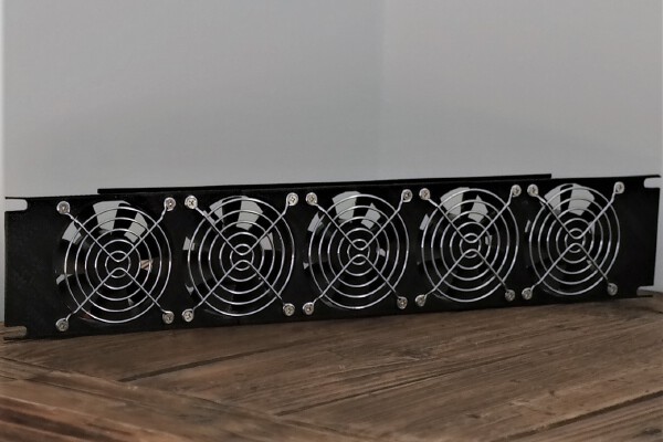 2U Rack Mount for 5x 80mm Fans | 3d print model