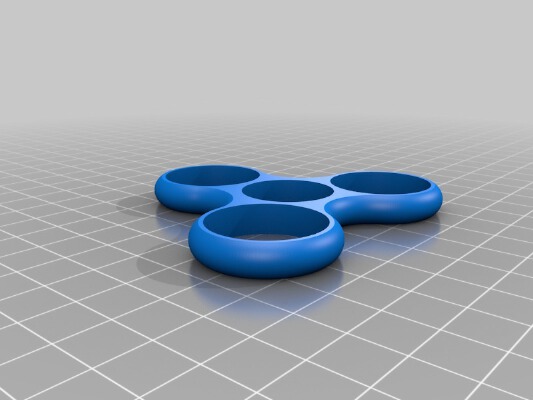 Quarter TRI SPINNER - Fidget Toy | 3d print model