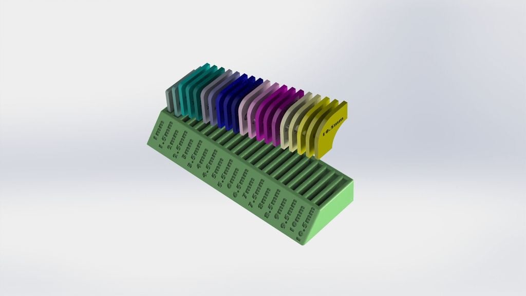 1-10.5mm Inside and Outside Radius Finder Set