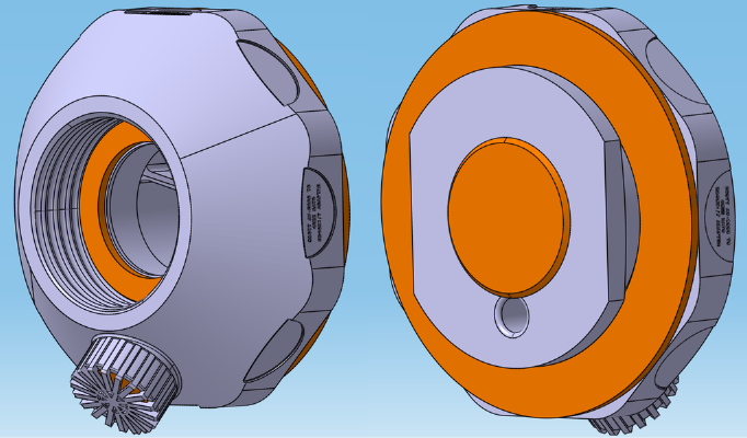 Scott®  AV-2000_3000 SCBA Bayonet to 40MM NATO (RD40x1_7) Adapter | 3d print model