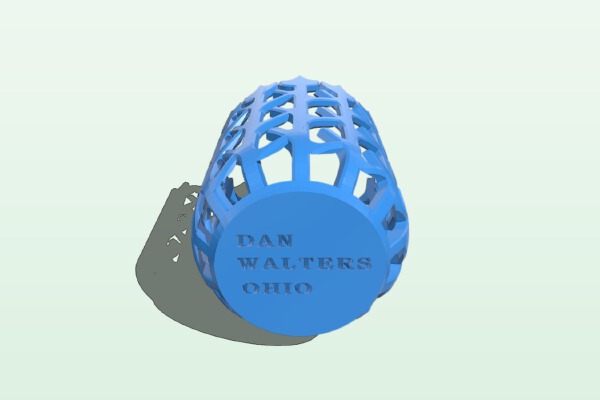 Flower of Life Pencil Cup for Office Desk Revision 2 | 3d print model