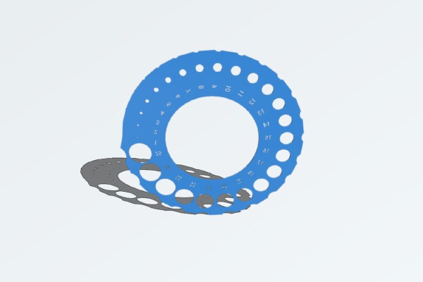Radius Ruler | 3d print model
