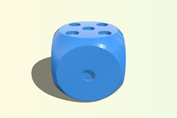 Rigged Dice v2.0 | 3d print model