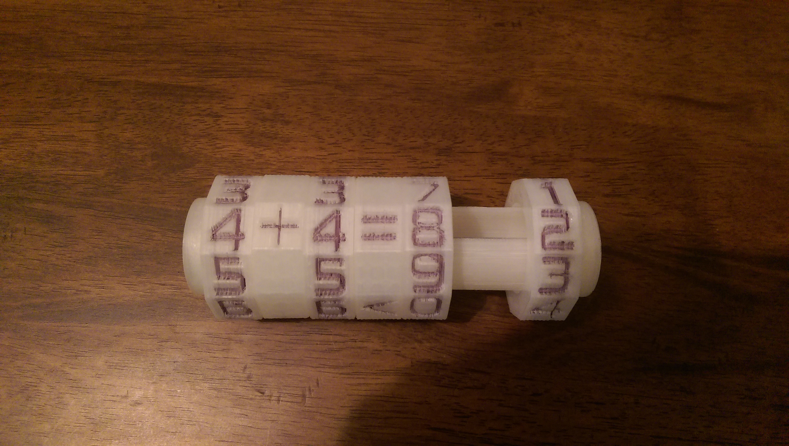 32mm Axle & Non-Knurled end-caps (with 3mm screw holes) for Math Spinner Enhanced