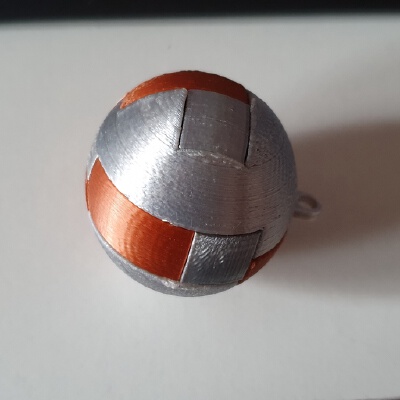Llavero esfera puzzle (sphere puzzle keychain) | 3d print model