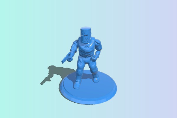 Knight with Gun - Parry this ya filthy casual | 3d print model