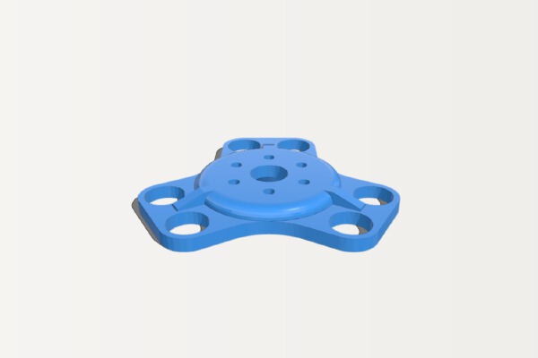 Kossel 800 E3D V6 Effector | 3d print model