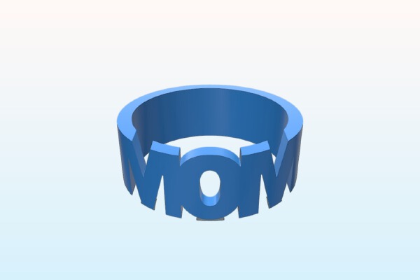 MOM ring | 3d print model