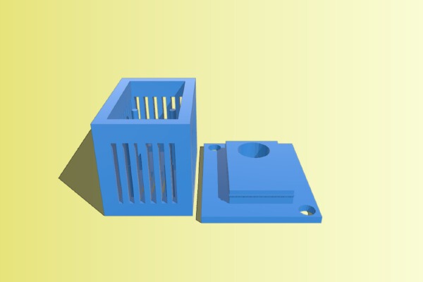 Freetronics temperature and humidity sensor outdoor mount | 3d print model