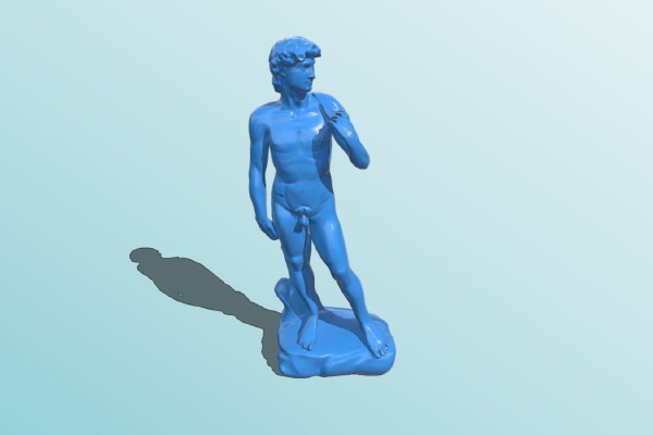 Michelangelo's David in the Accademia di Belle Arti of Florence, Italy | 3d print model