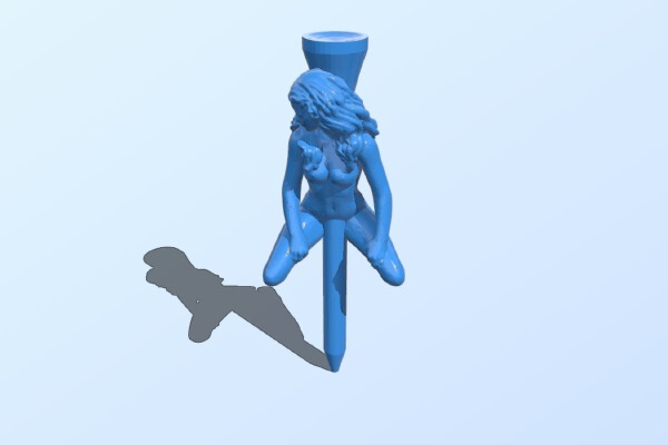 Fixed Naked Lady Tee | 3d print model