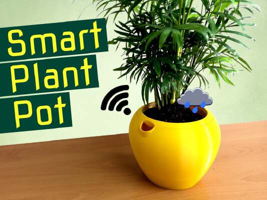Smart, Self-watering Plant Pot Planter "Flaura" | 3d print model