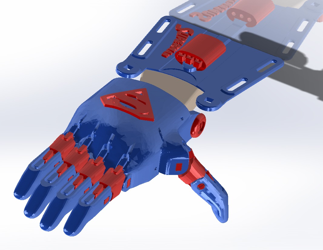 e-NABLE Phoenix Hand v2 - Superman