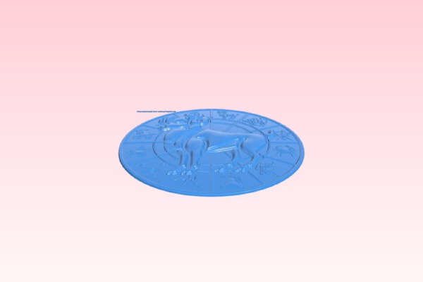 Zodiac pattern – Aries | 3d print model