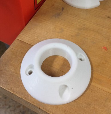 Closet Rod Hanger Bracket (1.25" Diam.) | 3d print model