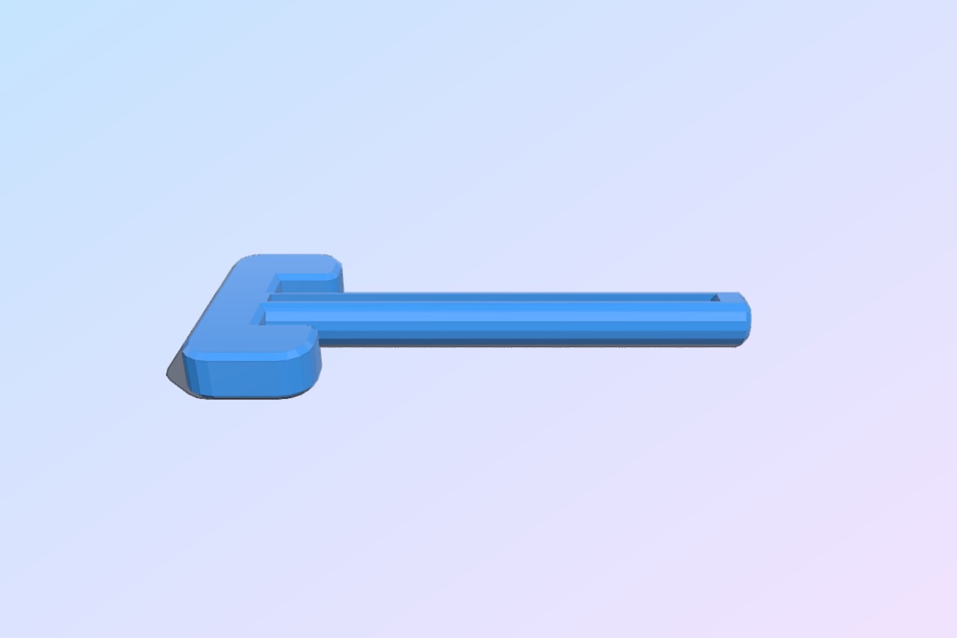 Tube squeeze key