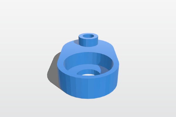 NCS P3-v Steel V slot upper bearing retainer | 3d print model