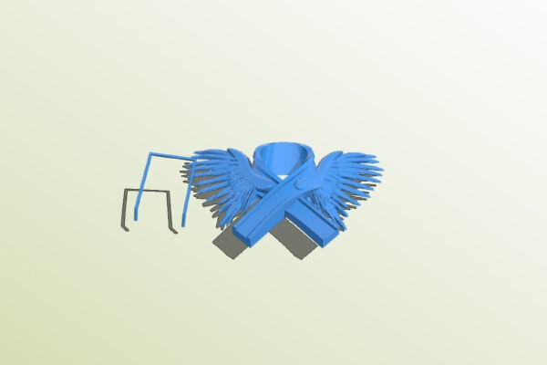 Necklace, artifact, pin,and key chain (hero ribbon) for stopping woman abuse | 3d print model