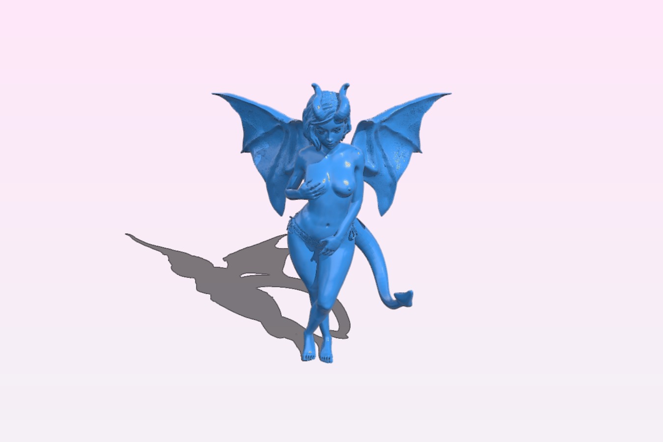Tiefling Beauty Wings NSFW