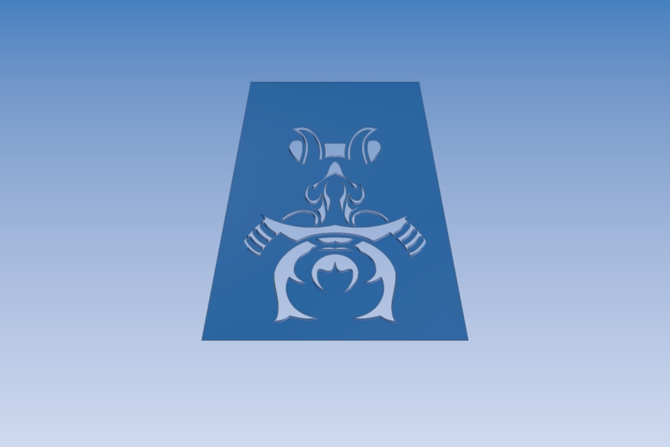Samurai Mask Stencil