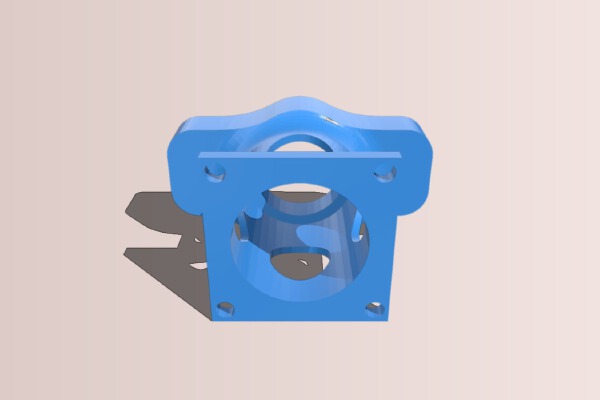 Mostly Printed CNC Z-Axis Nema 23 Motor Mount | 3d print model