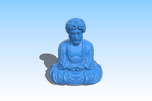 The Sitting Buddha Marcus Aurelius | 3d print model