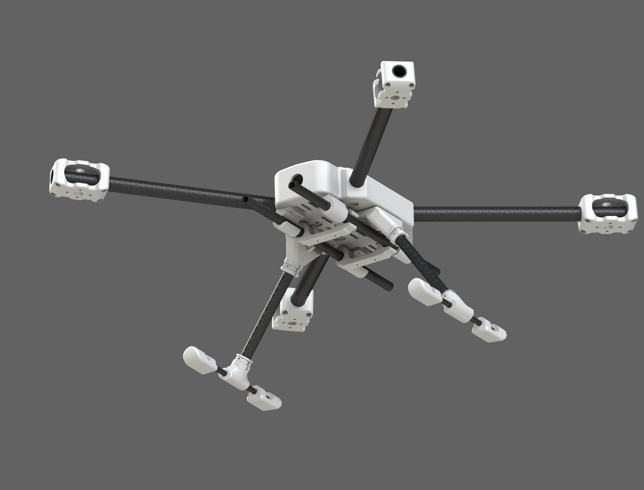 Quadcopter X style and 2D gimbal (work in progress)