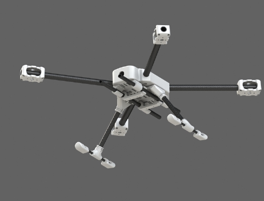Quadcopter X style and 2D gimbal (work in progress) | 3d print model