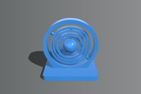 Offset Globe Spinner | 3d print model