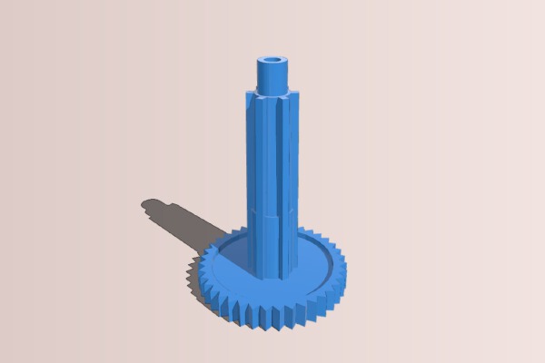 Dickie Toys Wild Flippy RC car wheel axle with sprocket | 3d print model
