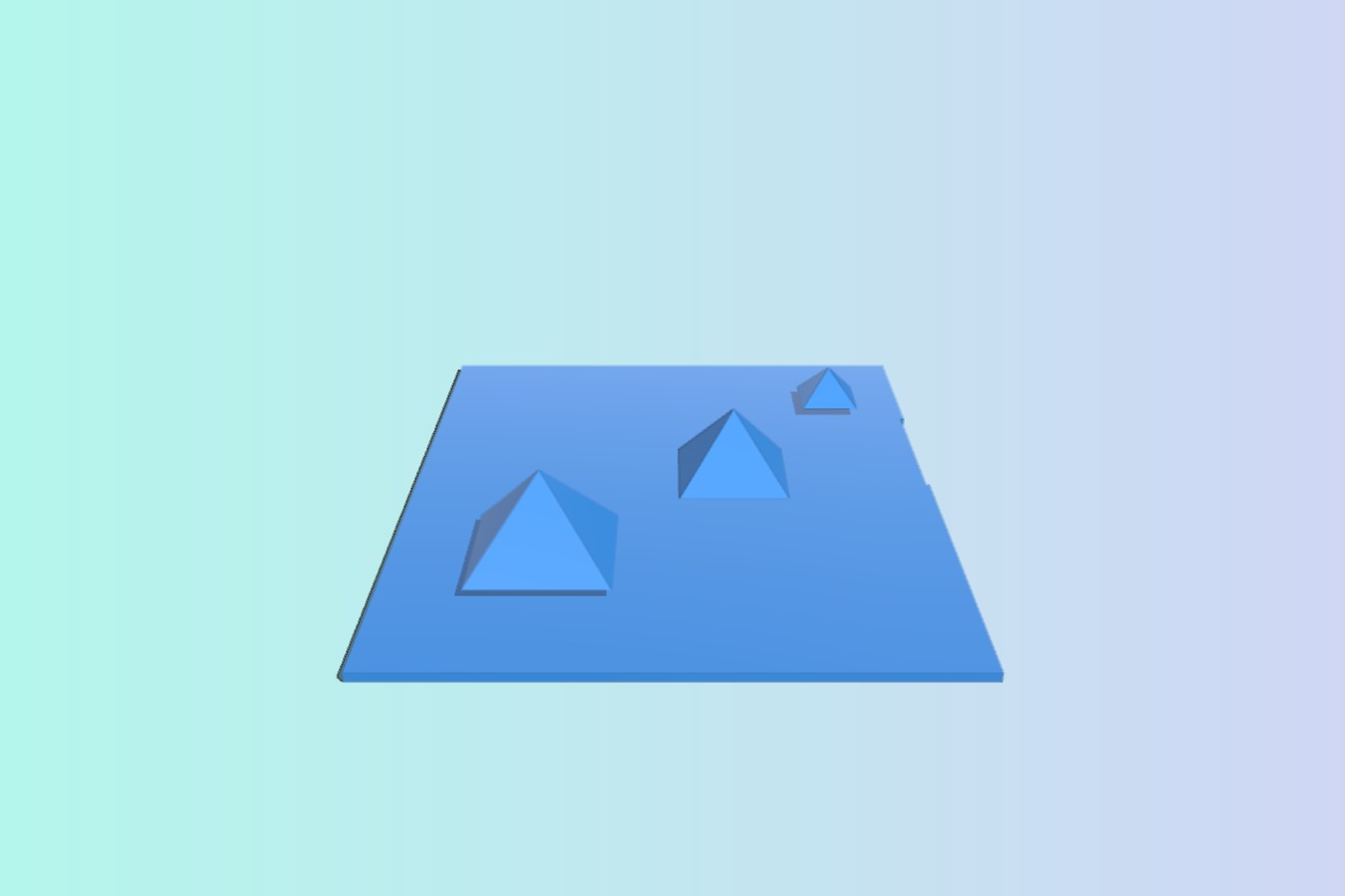 Great Pyramids of Giza - To Scale!