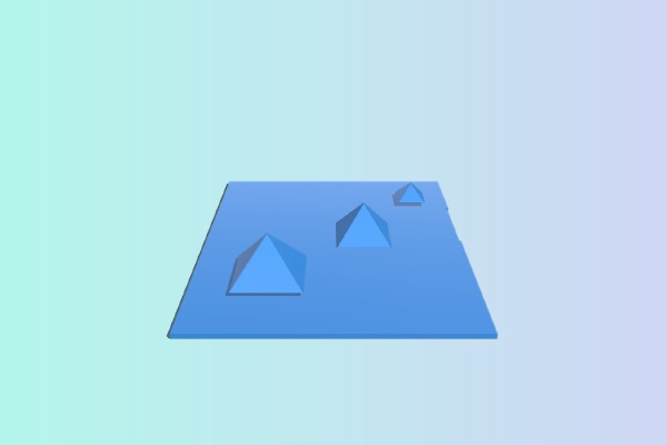 Great Pyramids of Giza - To Scale! | 3d print model